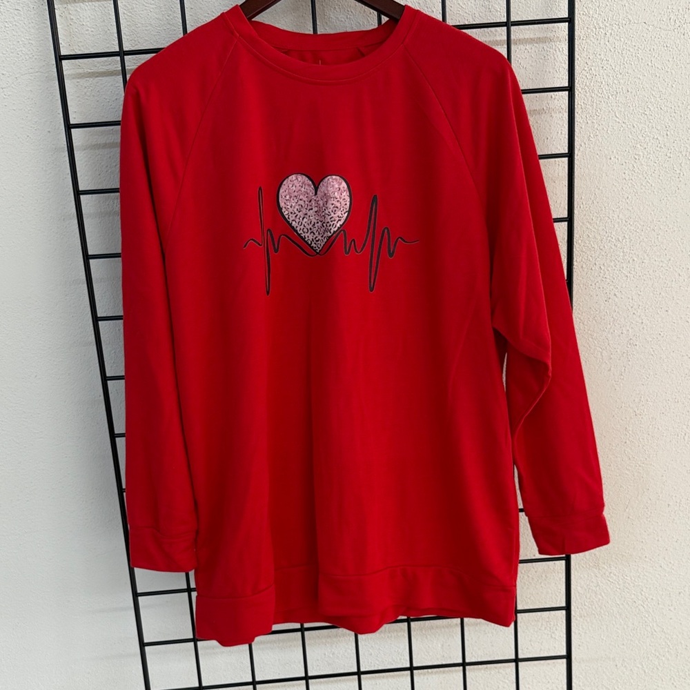 Machine Red Casual Top
